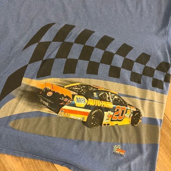 Nascar Racing Blue Wrap Around Graphic Tshirt Men 3XL Bin A-6‎ - Picture 2 of 4